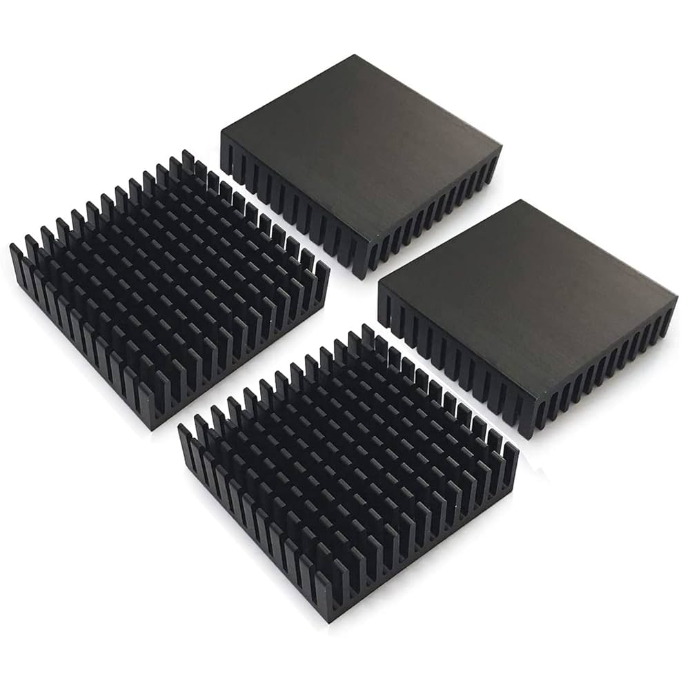 Amazon | 10個のアルミニウムヒートシンク40 x 40 x 11mm黒